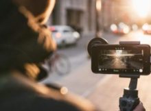 A Women Shooting with her smartphone camera