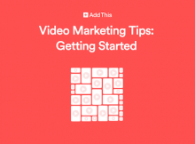 Image showing Video Marketing Strategy Tips written in white text color