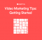 Image showing Video Marketing Strategy Tips written in white text color